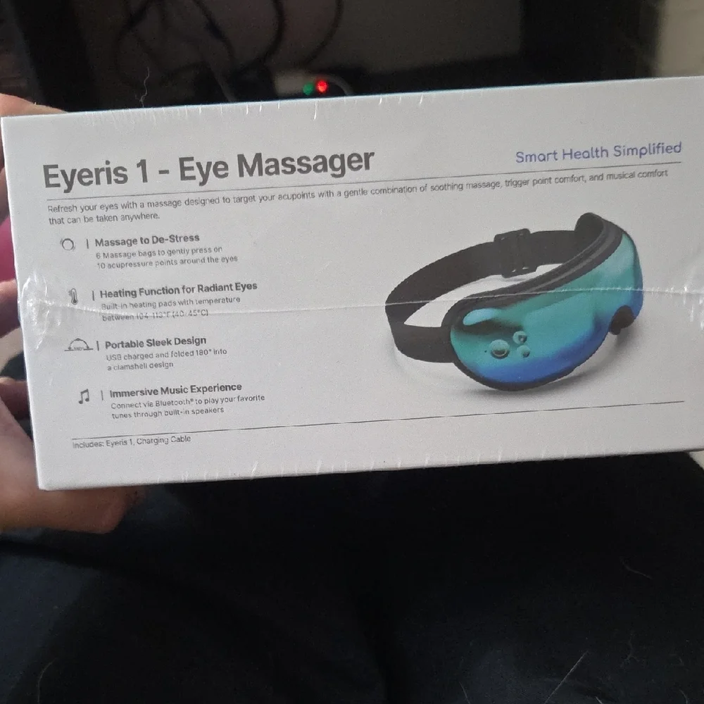 RENPHO Eyeris 1 Eye Massager - Blue and Black